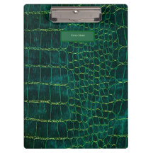 Groene nep-leer stijl klembord