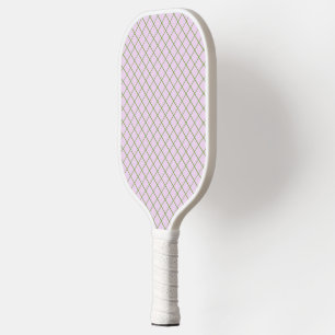 Groene net mesh op roze pickleball-peddel pickleball paddle