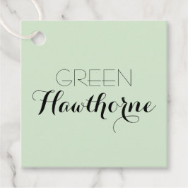 Groene Neutrale Bedrijfsnaam Hangtag Bedankjes Labels