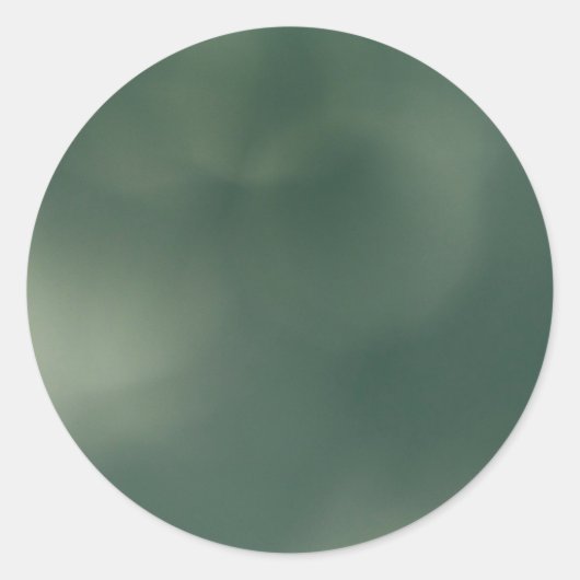 Groene Nevel Ronde Sticker (Voorkant)