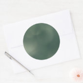 Groene Nevel Ronde Sticker (Envelop)
