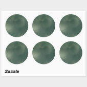 Groene Nevel Ronde Sticker (Vel)