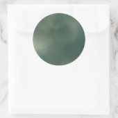 Groene Nevel Ronde Sticker (Tas)