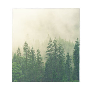 Groene Nevelige Rocky Mountains Colorado USA Avont Notitieblok