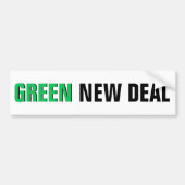 GROENE NIEUWE DEAL BUMPERSTICKER (Voorkant)