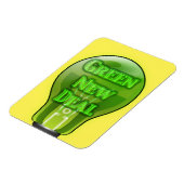 Groene Nieuwe Deal Light Bulb Magneet (Linkerzijde)