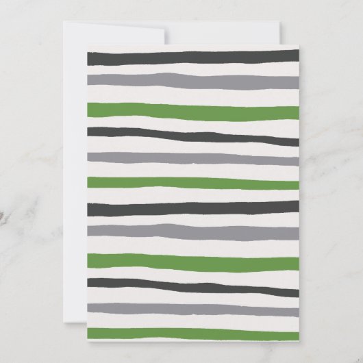 Groene Ninja Warrior Martial Arts Verjaardag Kaart (Achterkant)