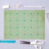 Groene Noodlijdende Art Deco Tissuepapier (Craft)