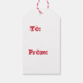 Groene Noordpool Gift Labels Cadeaulabel (Achterkant)