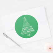 Groene noot gratis geen noten bakken label kerstbo (Envelop)
