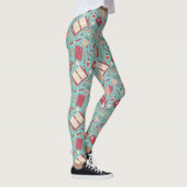 Groene notebook met patroon leggings (Rechts)