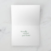 Groene noten, goed gedaan kaart (Binnen)