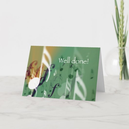Groene noten, goed gedaan kaart (Voorkant)