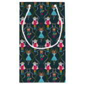 Groene Notenkraker Huisdieren Patroon Klein Cadeauzakje (Achterkant)