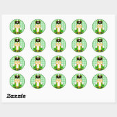 Groene Notenkraker Kerst Vakantie Stickers (Vel)