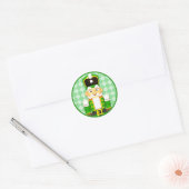 Groene Notenkraker Kerst Vakantie Stickers (Envelop)