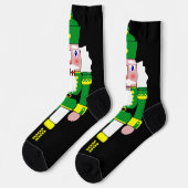 Groene Notenkraker Kerstmis Sokken (Links)