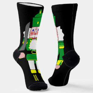 Groene Notenkraker Kerstmis Sokken