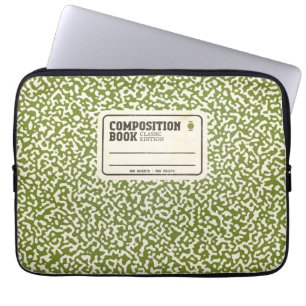 Groene Notitieboek laptophoes Laptop Sleeve