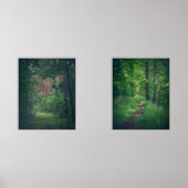 Groene Oase: zomerbos Muurkunst Sets (Voorkant)