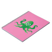 groene octopi notitieboek (Linkerzijde)
