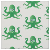 groene octopi stof (Swatch)