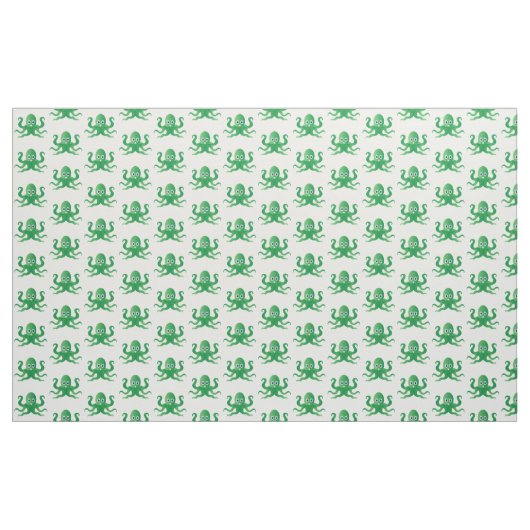 groene octopi stof (Yard (91,4 cm))