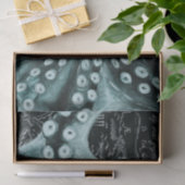 Groene octopus Colored Pencil Map Tissuepapier (Geschenk)