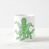 Groene Octopus Karakter Eigenzinnig Zee Monster Koffiemok