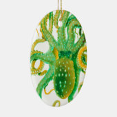 groene octopus keramisch ornament (Rechts)