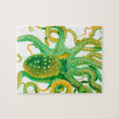 groene octopus legpuzzel (Horizontaal)