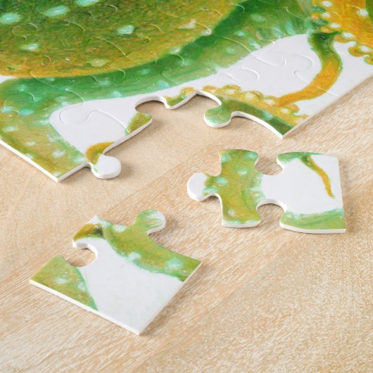 groene octopus legpuzzel (Zijkant)