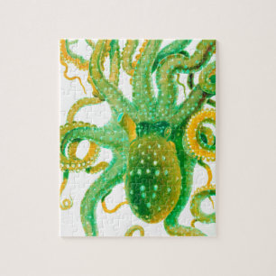 groene octopus legpuzzel