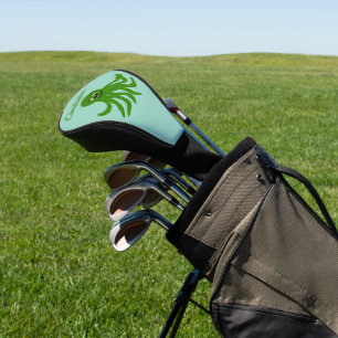 Groene Octopus Ontwerp Golfheadcover