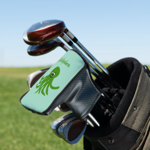 Groene Octopus Ontwerp Golfheadcover