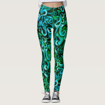 Groene Octopus Tentacles Leggings Zee Steampunk