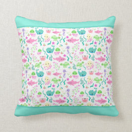 Groene Octopus Whale Ocean Beach Water Baby | KIND Kussen