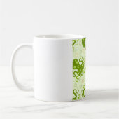 Groene octopussen met bloemen koffiemok (Links)