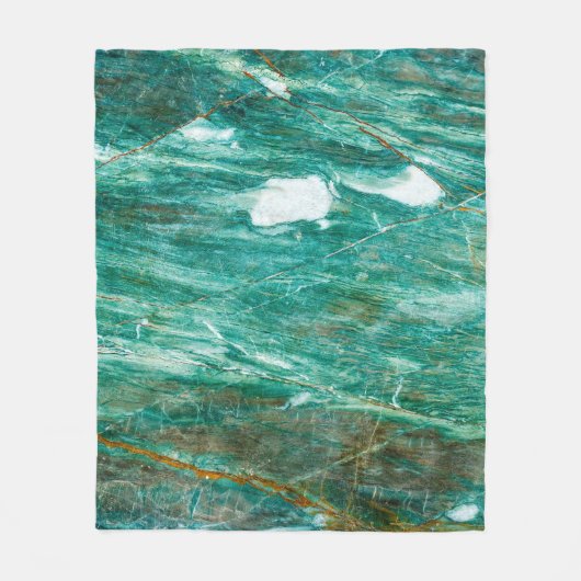 Groene of Emerald Marble textuurachtergrond Fleece Deken (Voorkant)