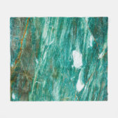 Groene of Emerald Marble textuurachtergrond Fleece Deken (Voorkant (Horizontaal))