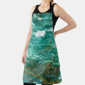 Groene of Emerald Marble textuurachtergrond Schort (Insitu)