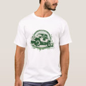 Groene Off-Road 4x4 Voertuig T-shirt (Voorkant)
