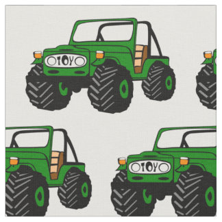 Groene off-Road Truck Fabric Stof