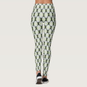 Groene Ogees op Zwart Leggings (Achterkant)