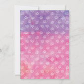 Groene Ogen Blond Meisje Vet Verjaardagsfeestje Kaart (Achterkant)