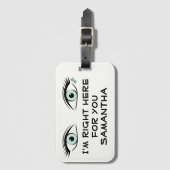 Groene ogen en Star Tattoos-ID spioneren Bagagelabel (Voorkant (verticaal))