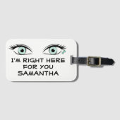 Groene ogen en Star Tattoos-ID spioneren Bagagelabel (Voorkant (horizontaal))