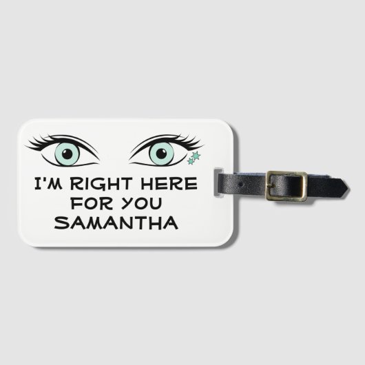 Groene ogen en Star Tattoos-ID spioneren Bagagelabel (Voorkant (horizontaal))