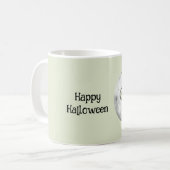 Groene Ogen Halloween Maan Koffiemok (Voorkant links)