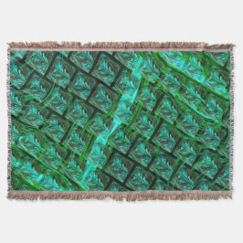 'Groene ogen in raster', bekrast en wazig Deken